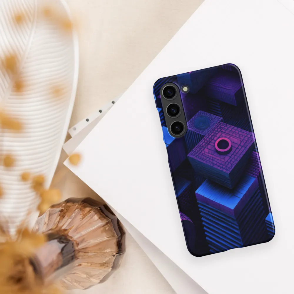 Geometric Dreams in Blue and Purple