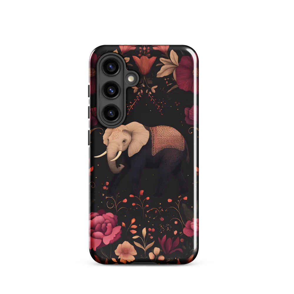 Whispers of the Wild: Elephants and Blooms
