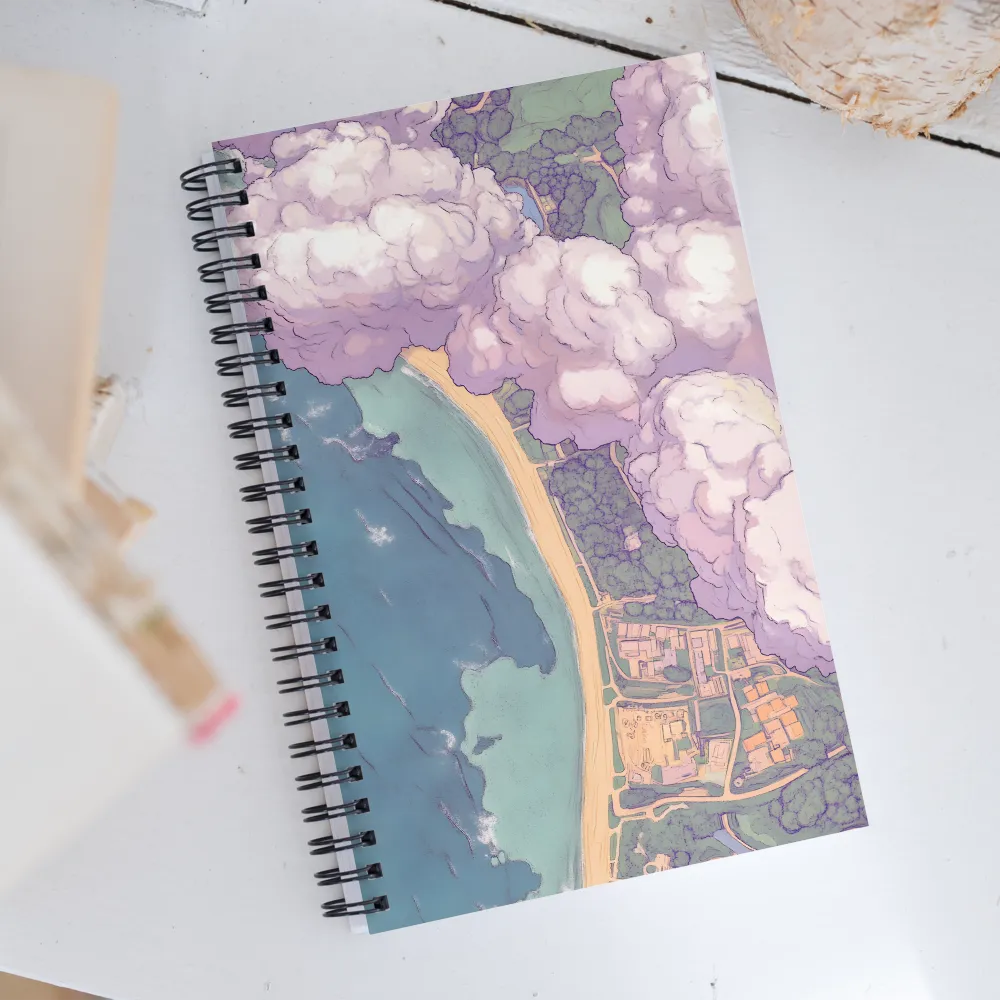 Serenity Over the Coast | Spiral Notebook