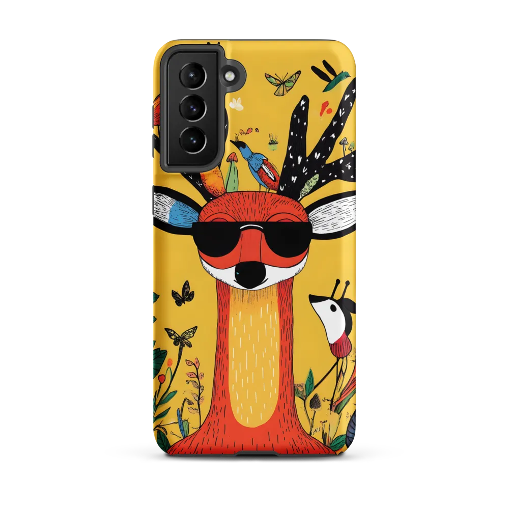 Playful Deer with Sunglasses