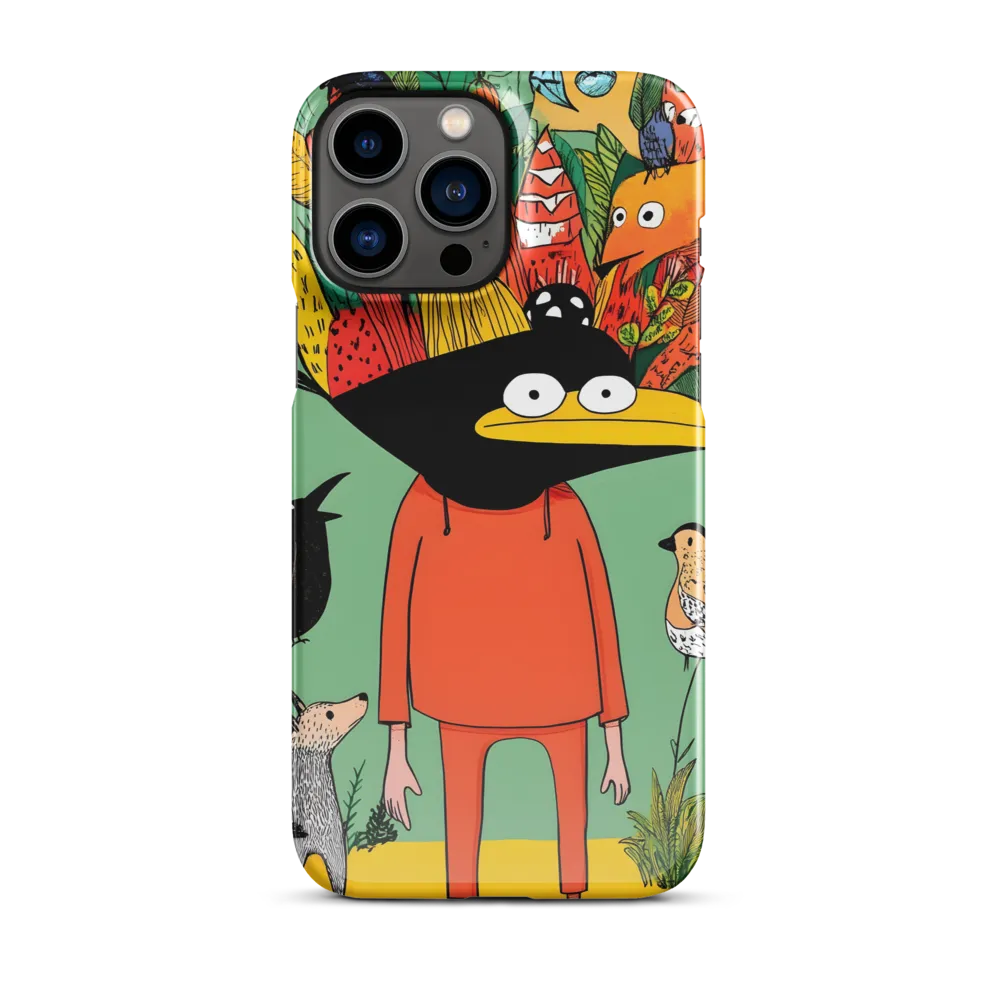 Whimsical Encounter in a Colorful Jungle