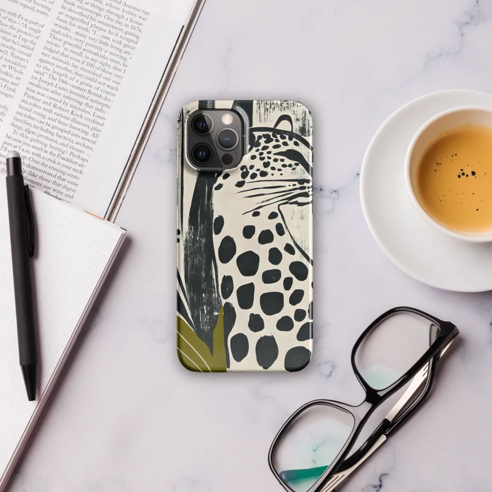Leopard in Silhouette: A Modern Appeal | Phone Case |  12 Pro Max | Snap Case | Glossy