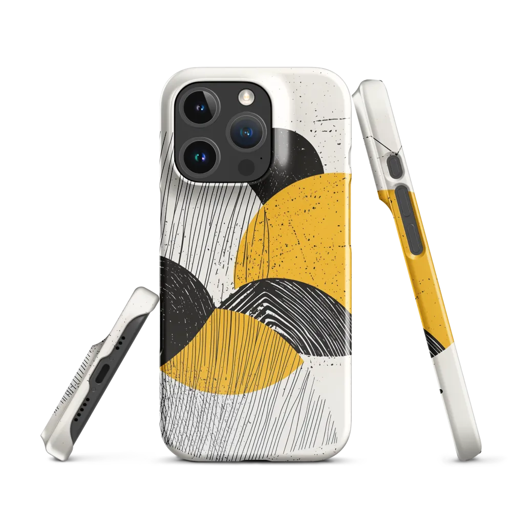 Layered Circles — Yellow & Black