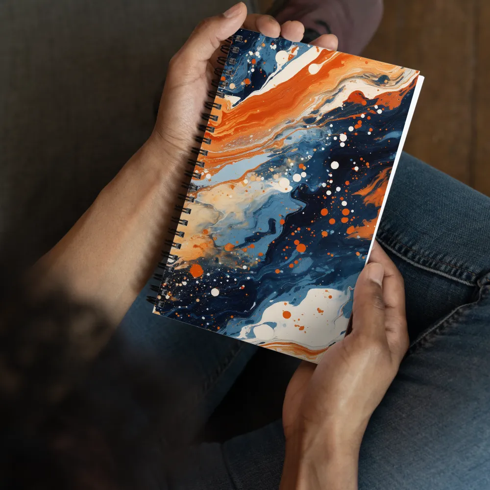 Fluid Dance of Colors | Spiral Notebook