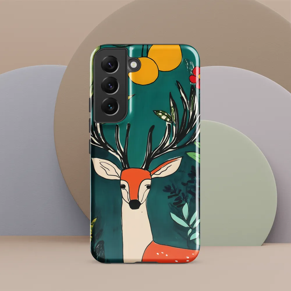 Nature's Embrace: The Majestic Deer | Phone Case |  S22 | Tough Case | Glossy