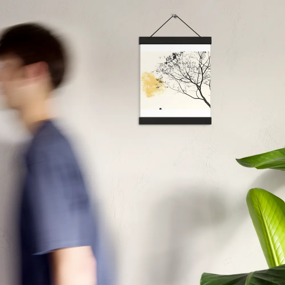 Whispers of Solitude | Poster With Black Wood Hanger | 8″×10″