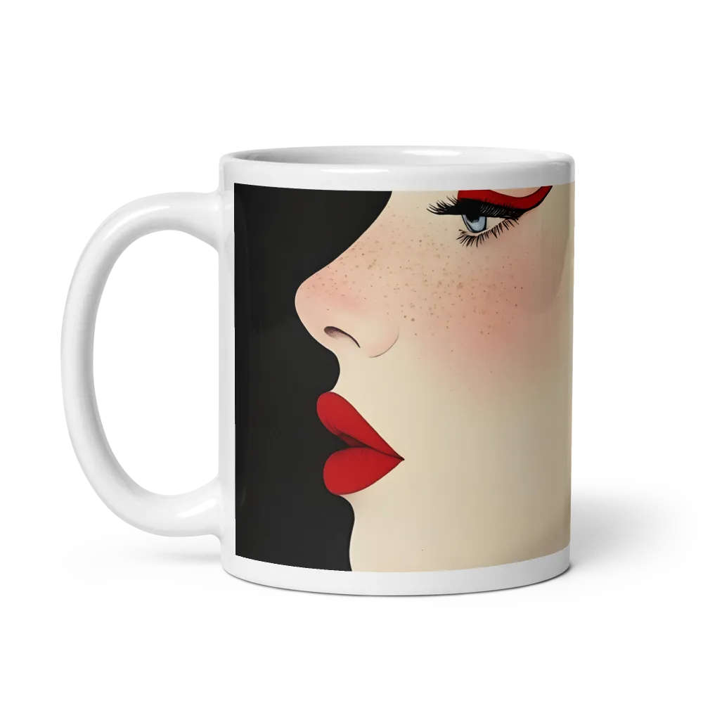 Elegance in Profile | Mug with White inside | 11 oz