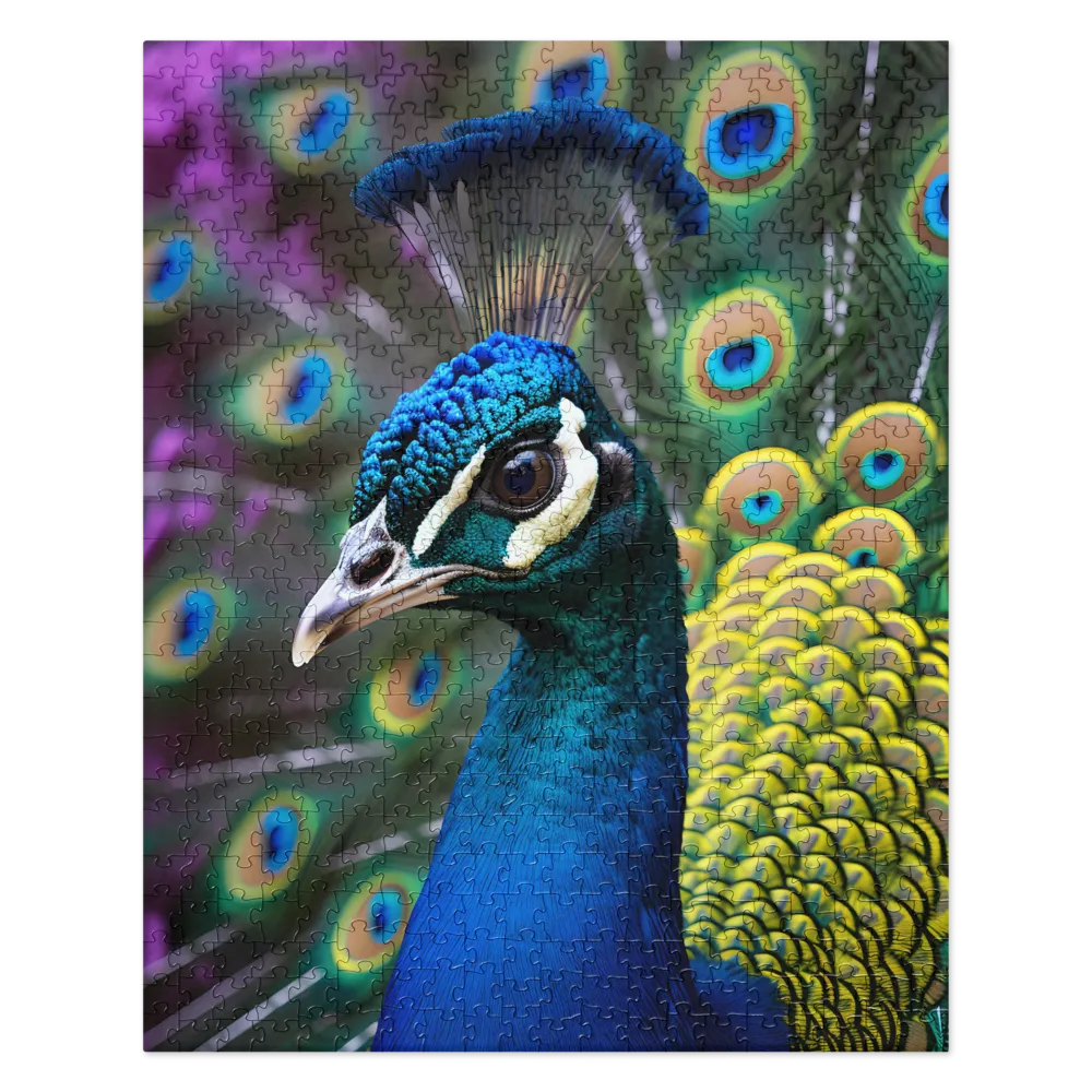 Regal Plumage: The Peacock's Splendor | Jigsaw Puzzle | 520 pieces