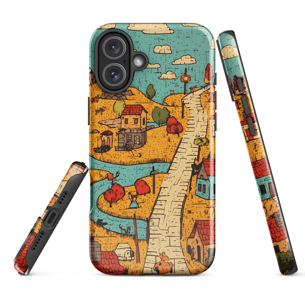 Whimsical Village Landscape
