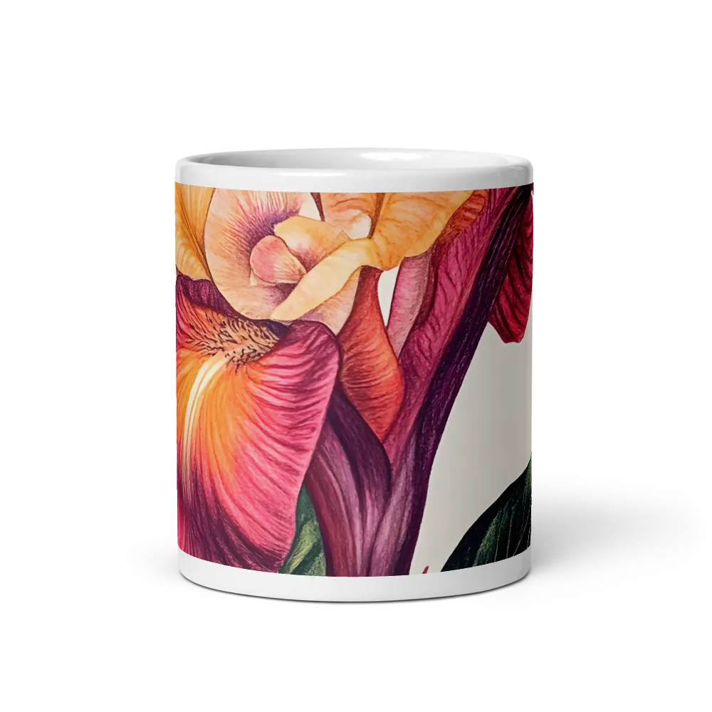 Floral Harmony | Mug with White inside | 11 oz