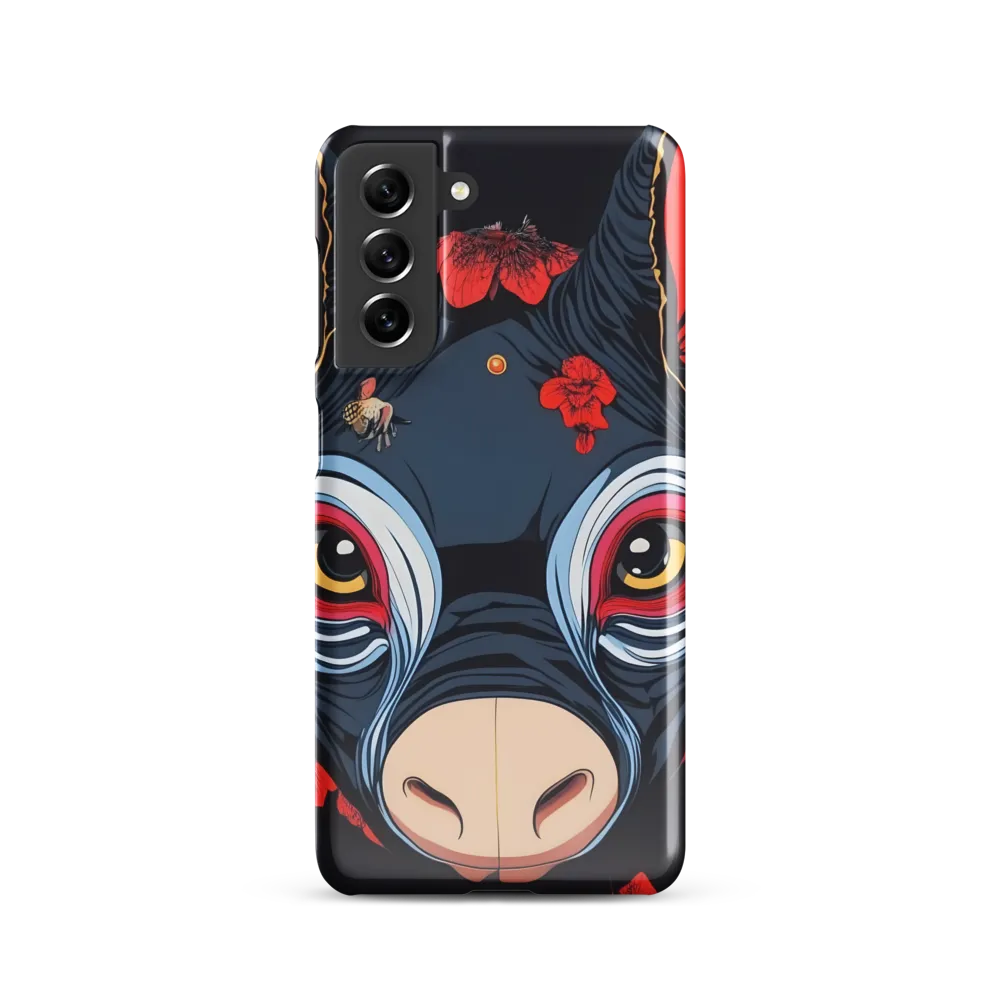 Mystical Bull with Floral Motifs