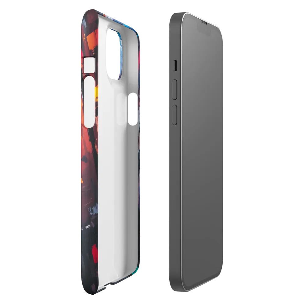 Silhouette in the Urban Abyss | Phone Case |  14 Plus | Snap Case | Matte