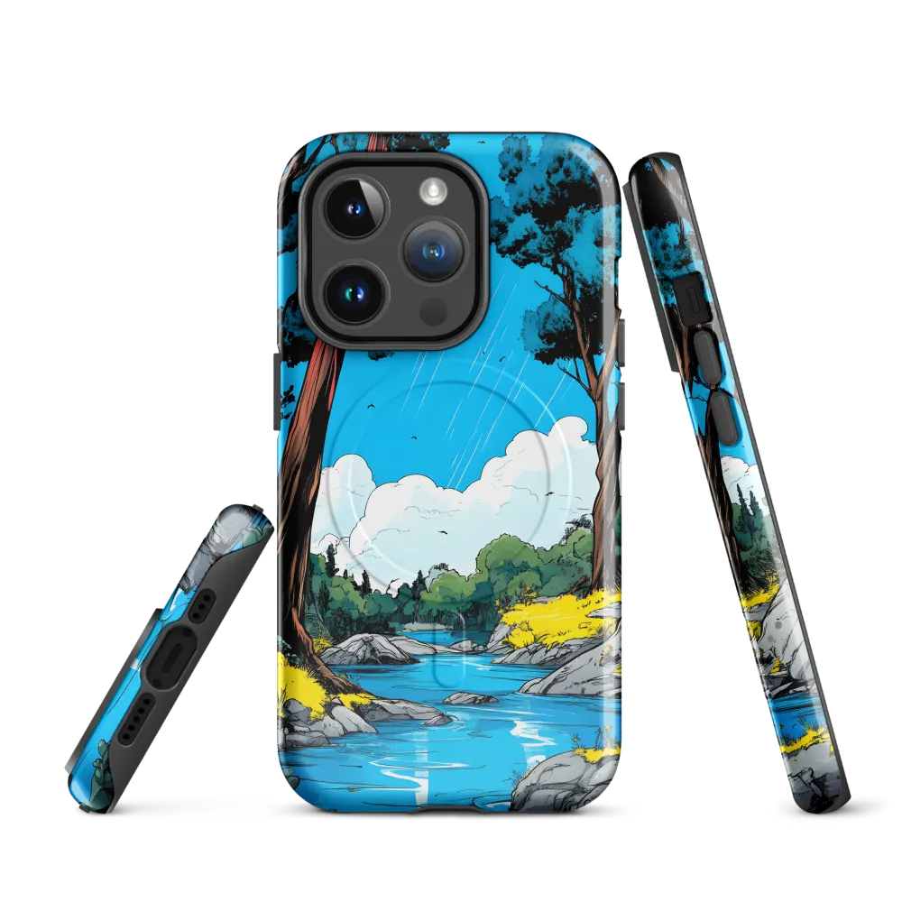 Tranquil River in a Comic Landscape