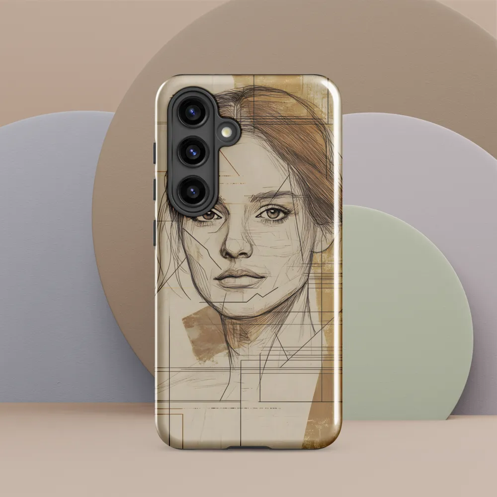 Geometric Elegance: A Modern Portrait