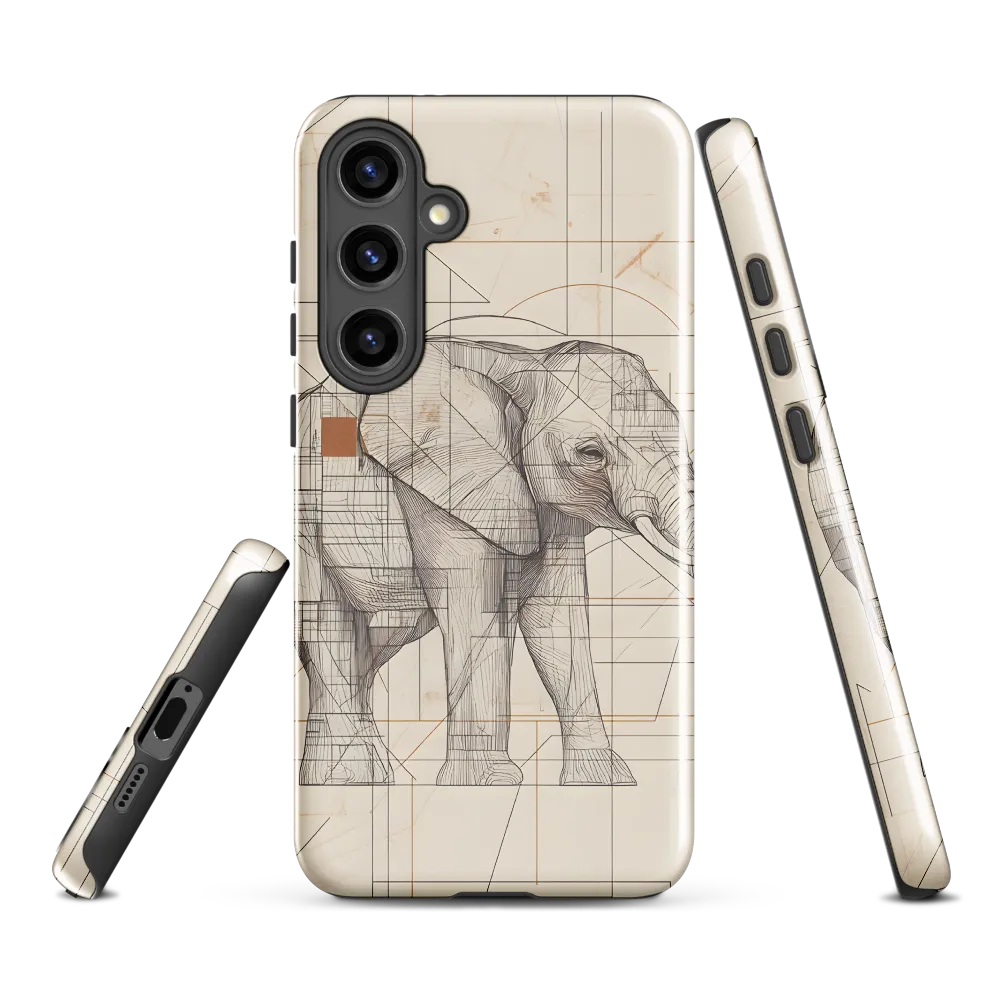 Geometric Elegance: The Steel Elephant