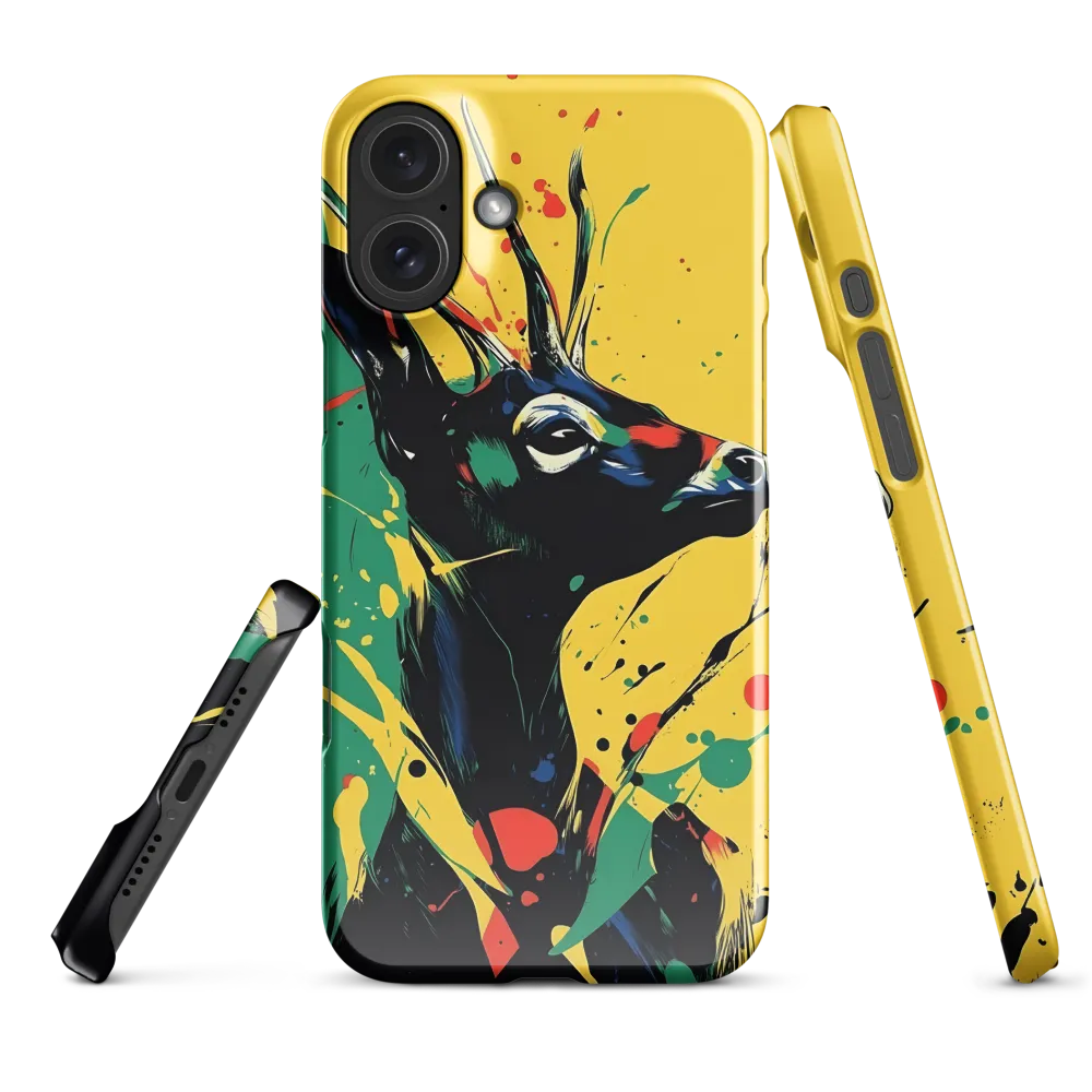 Regal Nature: The Vibrant Deer | Phone Case |  16 Plus | Snap Case | Glossy