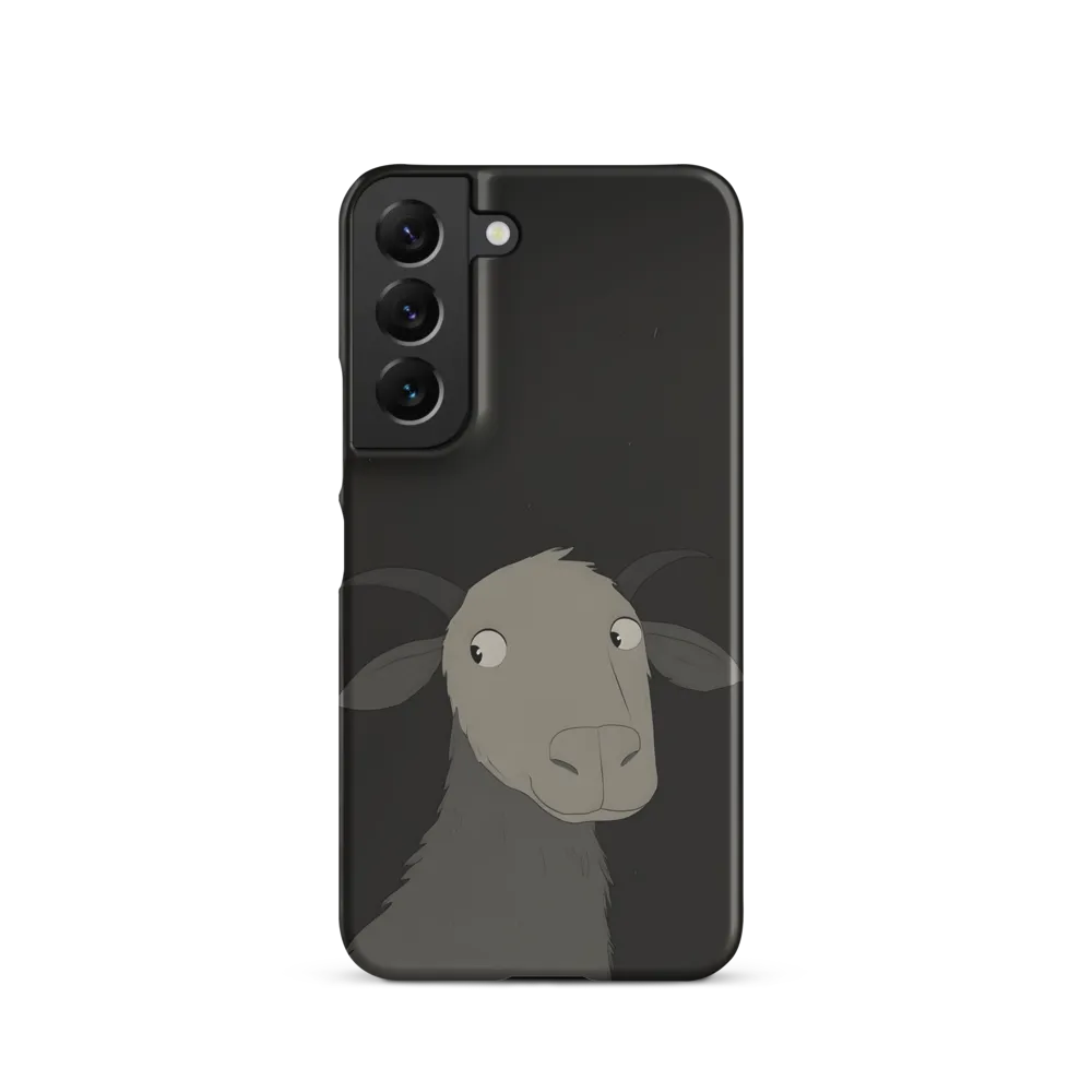 Whimsical Goat in Darkness
