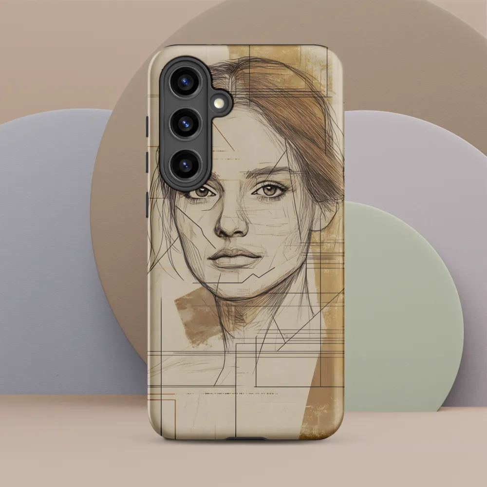 Geometric Elegance: A Modern Portrait