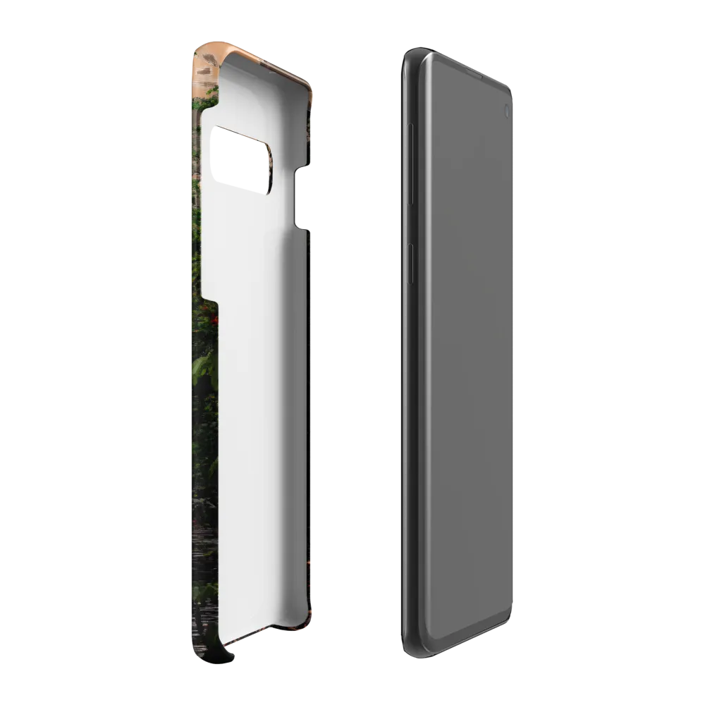 Enigmatic Elegance: The Scarlet Observer | Phone Case |  S10 Plus | Snap Case | Matte