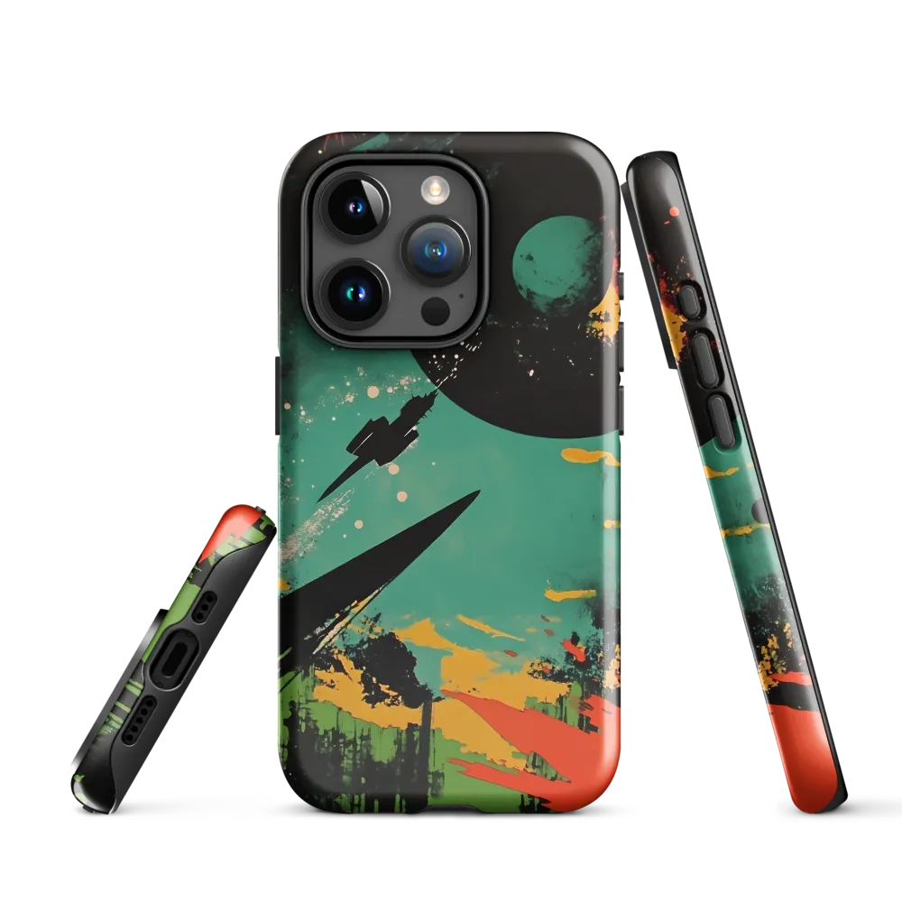 Journey Through the Cosmic Canvas | Phone Case |  15 Pro | Tough Case | Glossy