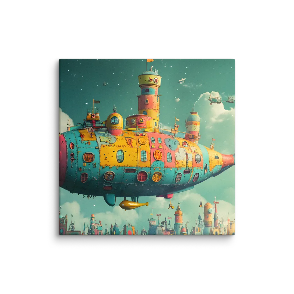 Submerged Dreams: A Whimsical Voyage | Canvas | 24″×24″