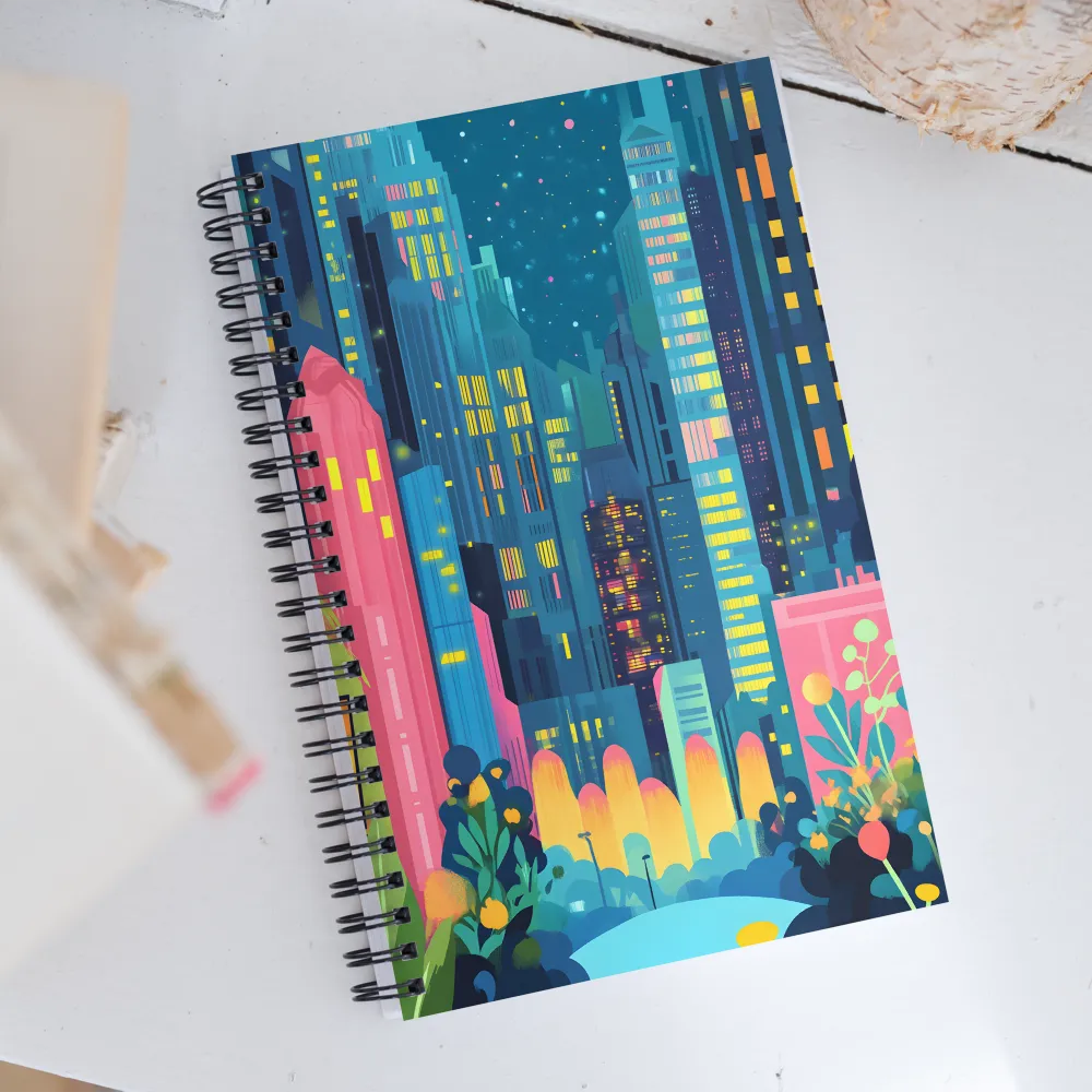 City of Dreams: A Multicolored Oasis | Spiral Notebook