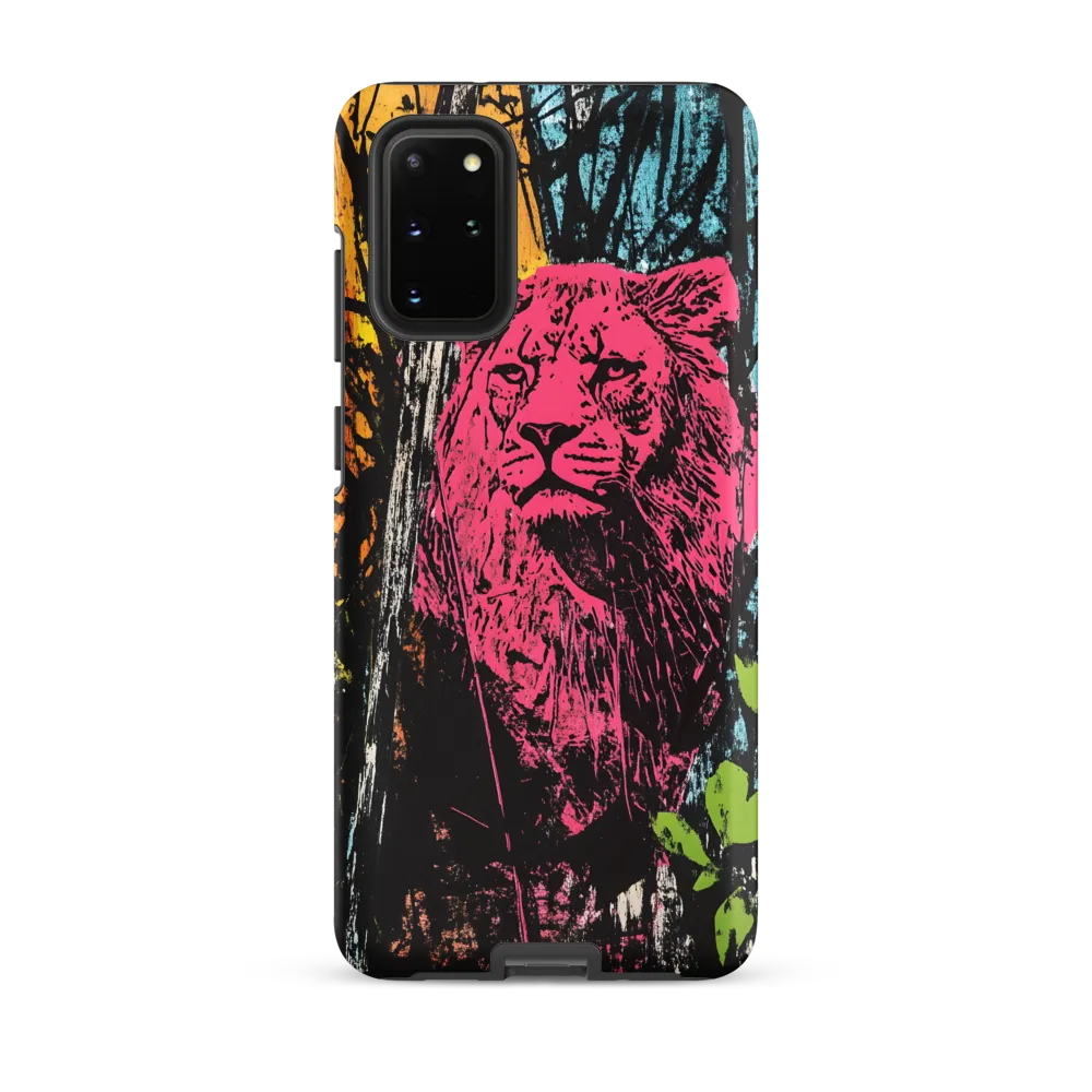 Fierce Vibrance: The Pink Lion