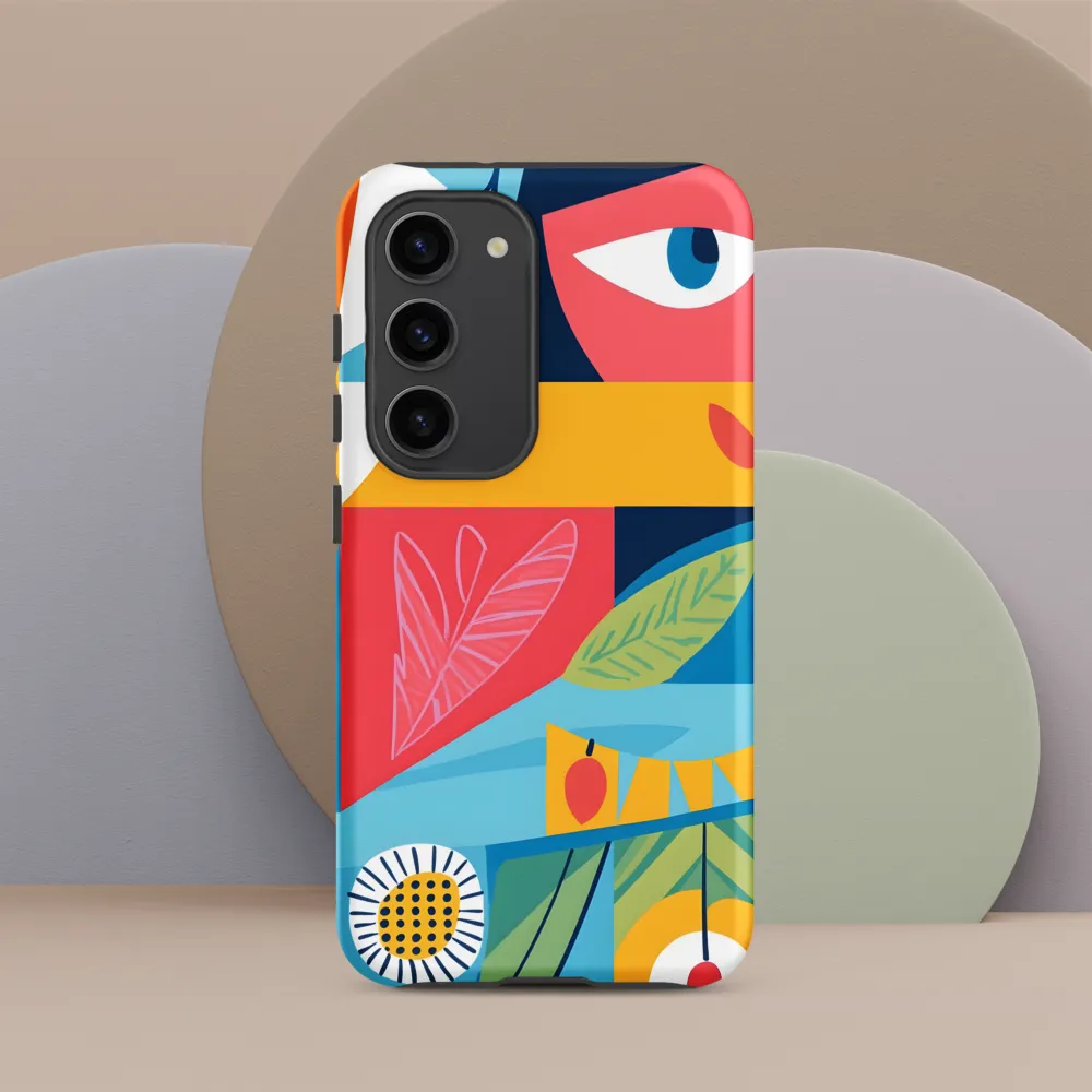 Vibrant Geometric Visage