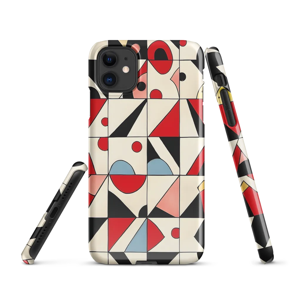 Dynamic Geometric Harmony | Phone Case |  11 | Snap Case | Glossy