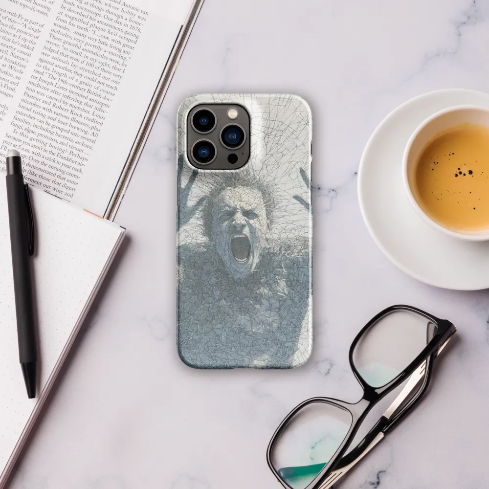 Breaking Free: An Expression of Anguish | Phone Case |  14 Pro Max | Snap Case | Glossy