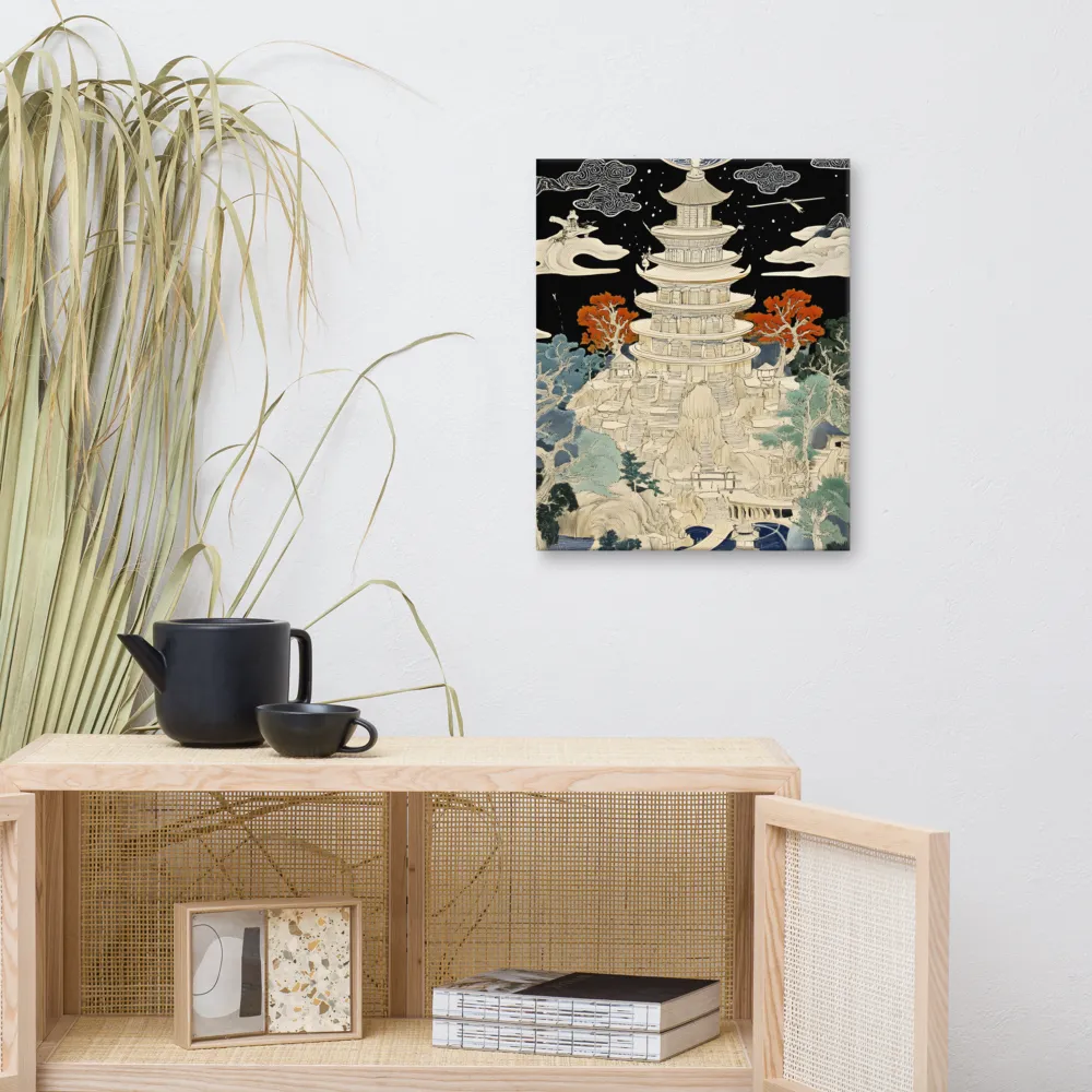 Whispers of the Pagoda | Canvas | 16″×20″