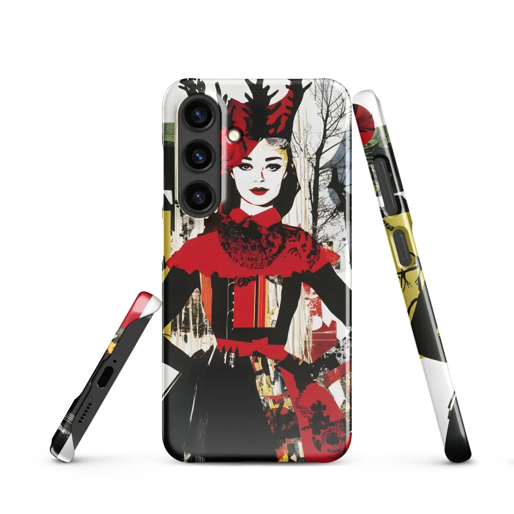 Elegance with Antlers | Phone Case |  S24 | Snap Case | Glossy