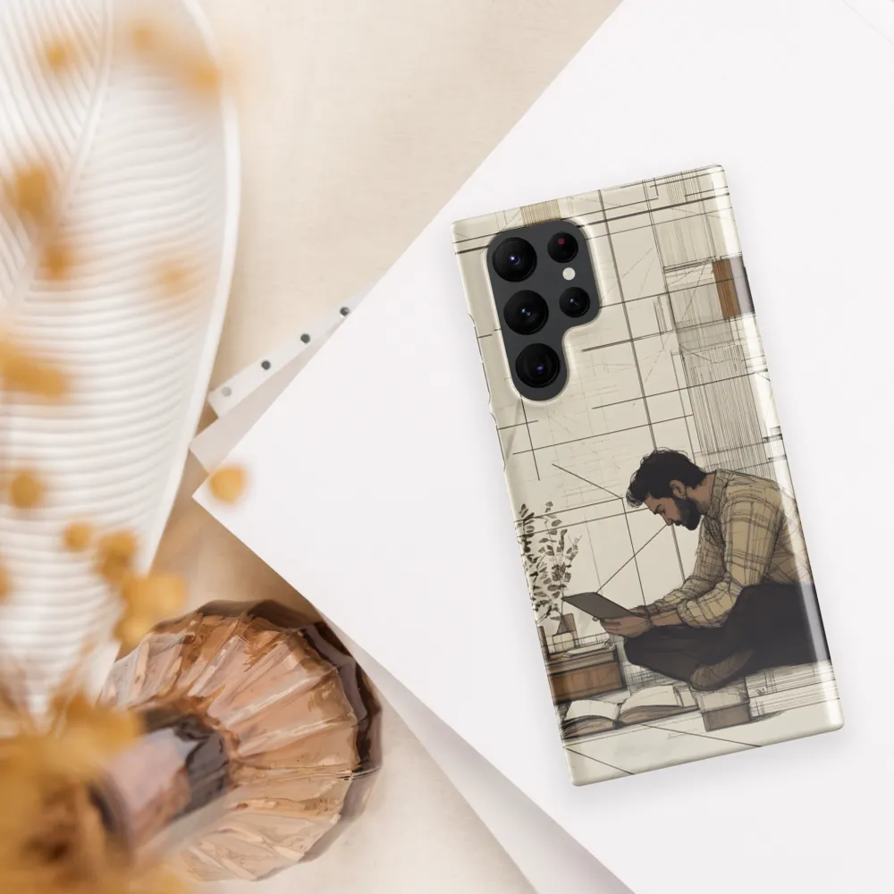 Quiet Reflections in Line | Phone Case |  S22 Ultra | Snap Case | Glossy