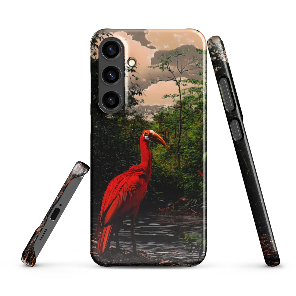 Enigmatic Elegance: The Scarlet Observer