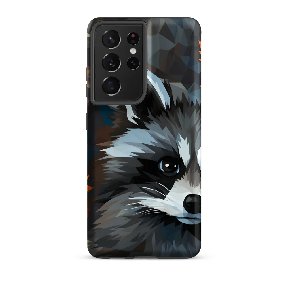 Whispers of Autumn: The Raccoon's Gaze