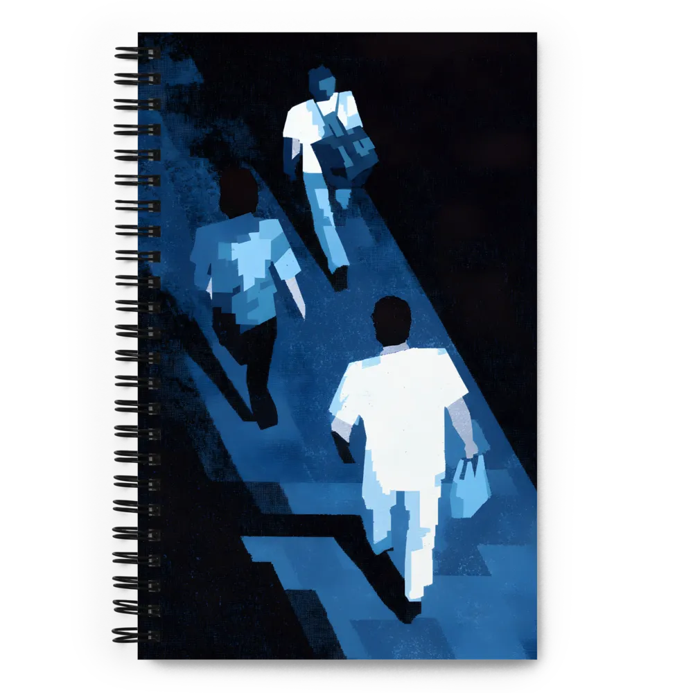 Shadows of Movement | Spiral Notebook