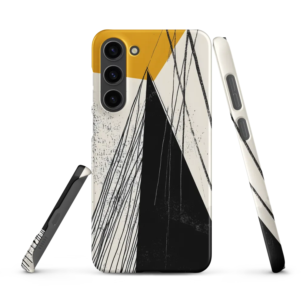 Black Triangle with Linear Strands
