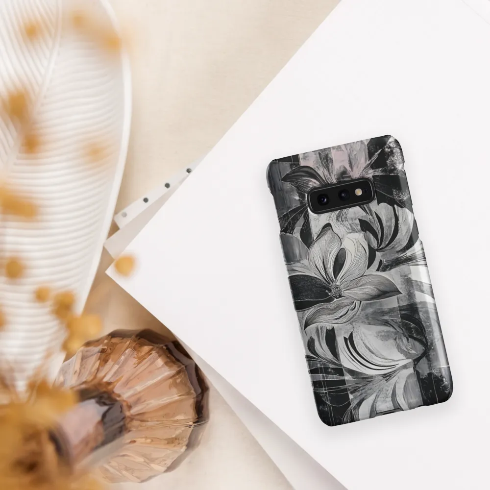Floral Fusion in Monochrome