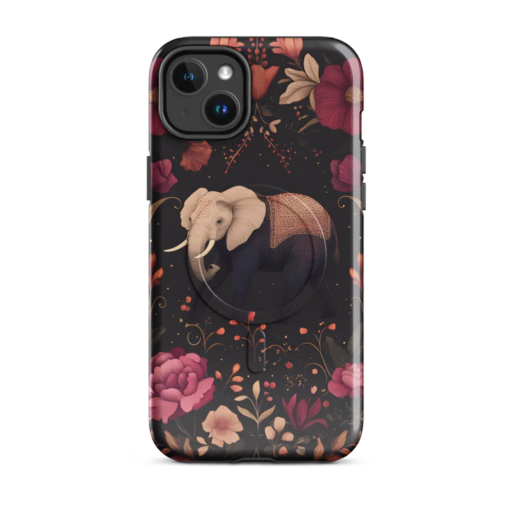 Whispers of the Wild: Elephants and Blooms