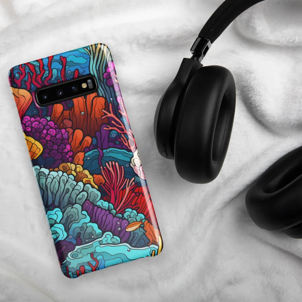 Vibrant Underwater Symphony | Phone Case |  S10 Plus | Snap Case | Glossy