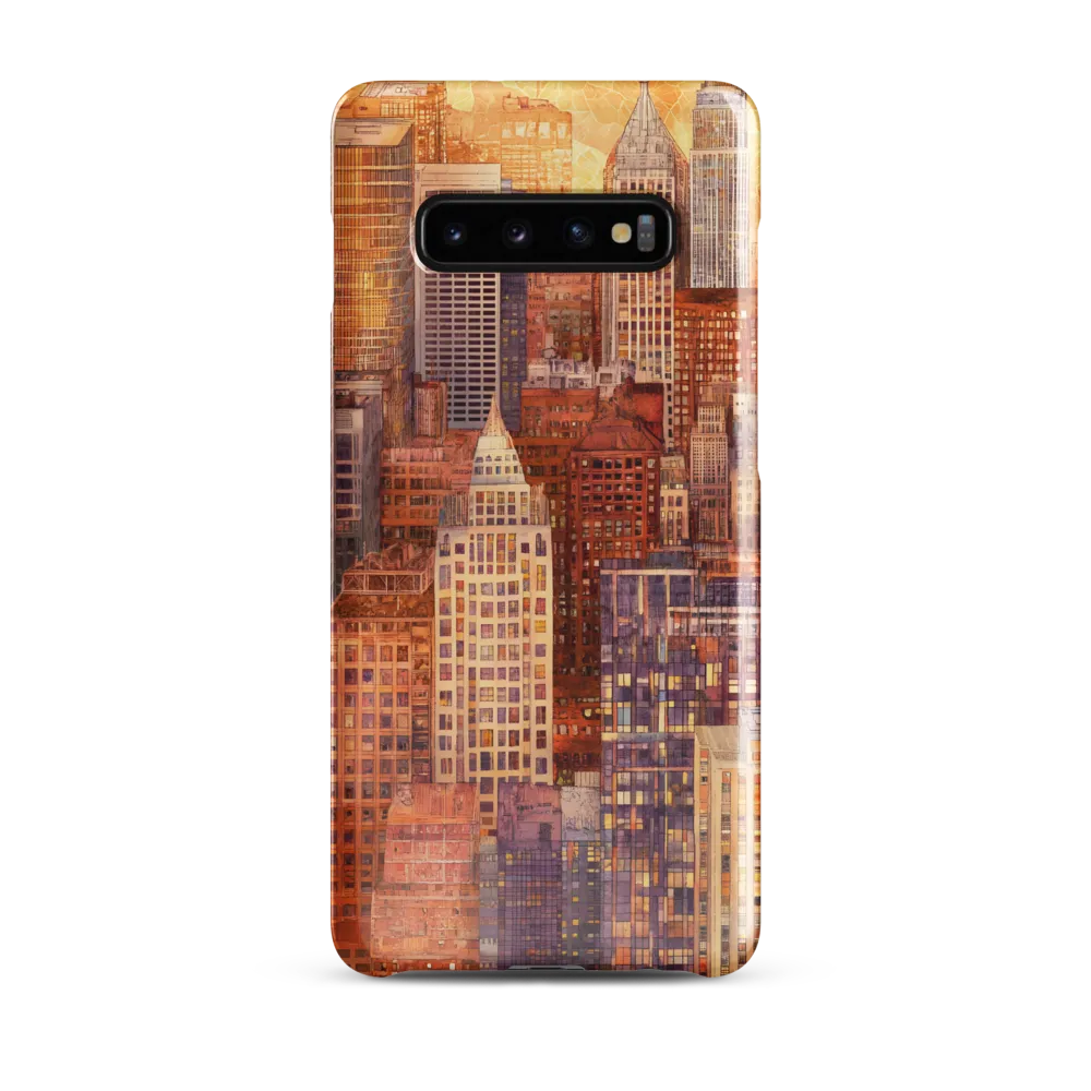 Golden Hour Over the City | Phone Case |  S10 Plus | Snap Case | Glossy