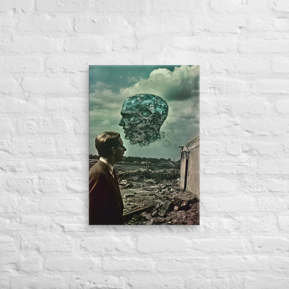 Ethereal Reflections: Identity in a Fragmented World | Canvas | 18″×26″
