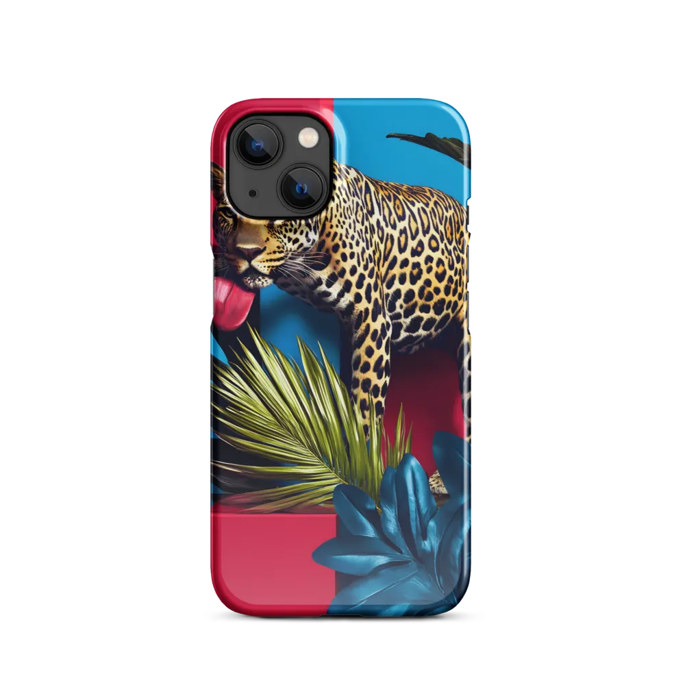 Playful Leopard in Vibrant Paradise