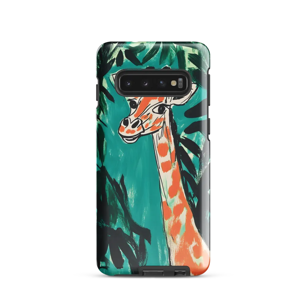 Curious Giraffe in Lush Greenery | Phone Case |  S10 | Tough Case | Glossy