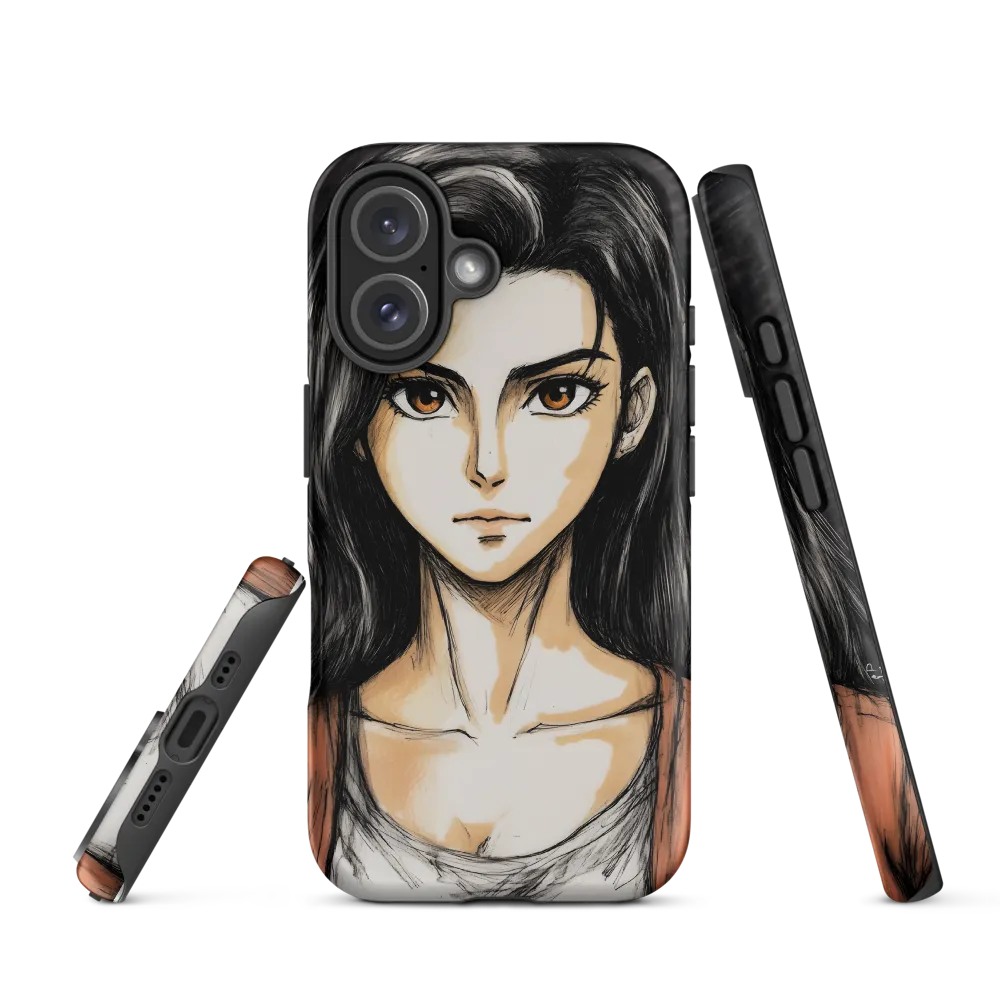 Determined Gaze | Phone Case |  16 | Tough Case | Matte