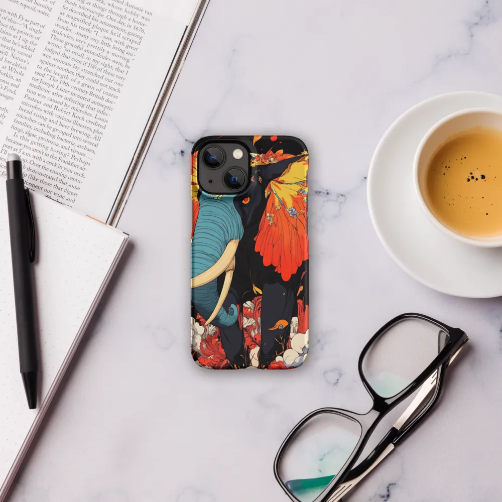 Majesty of the Floral Elephant | Phone Case |  13 Mini | Snap Case | Matte