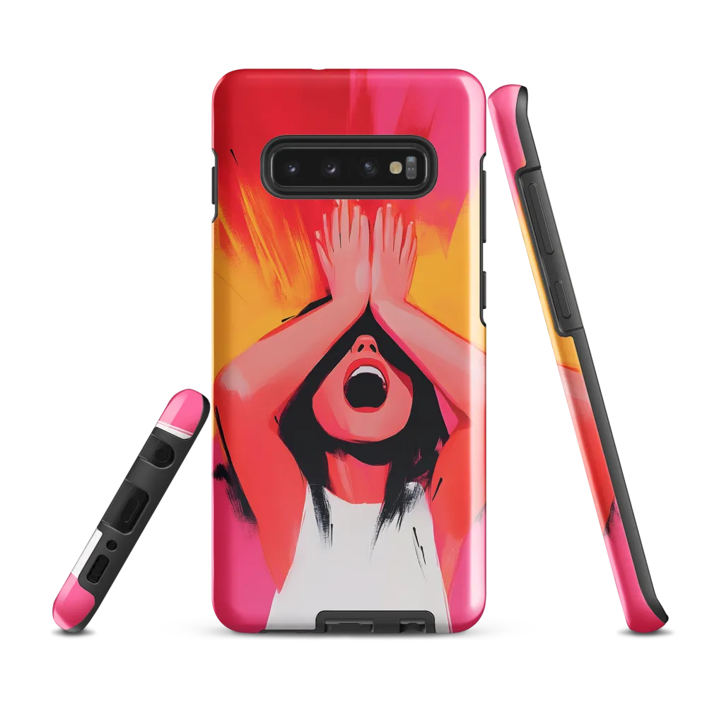 Silent Scream | Phone Case |  S10 Plus | Tough Case | Glossy