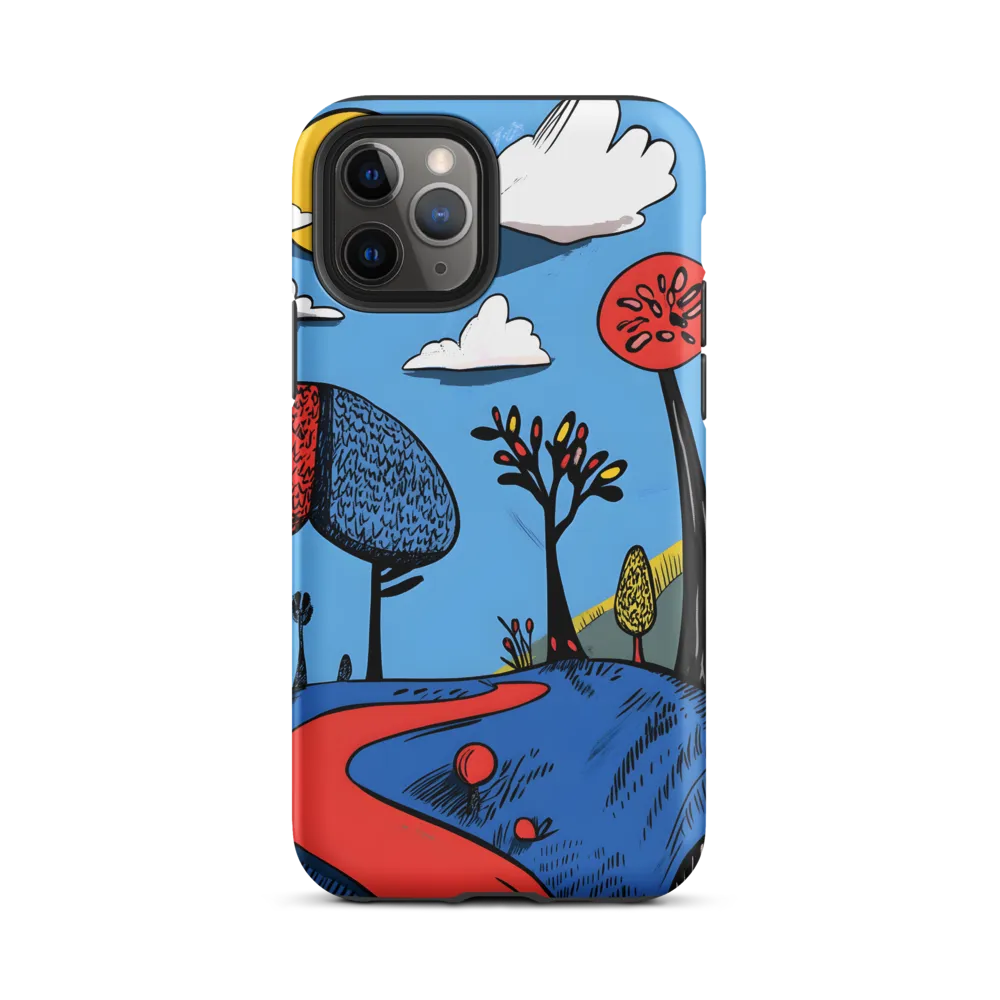 Whimsical Pathways Through a Colorful Landscape
