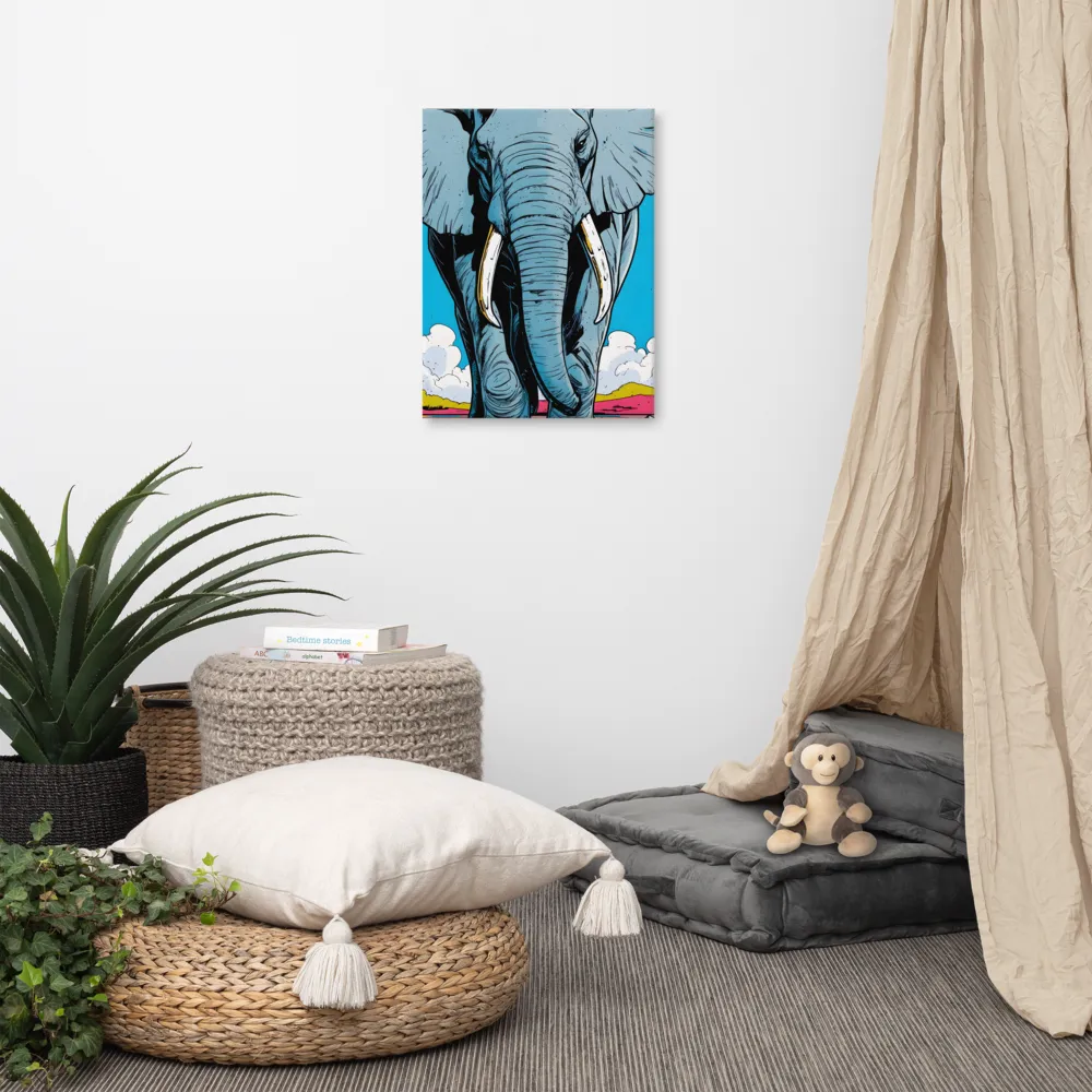 Majestic Presence: The Elephant | Canvas | 18″×24″