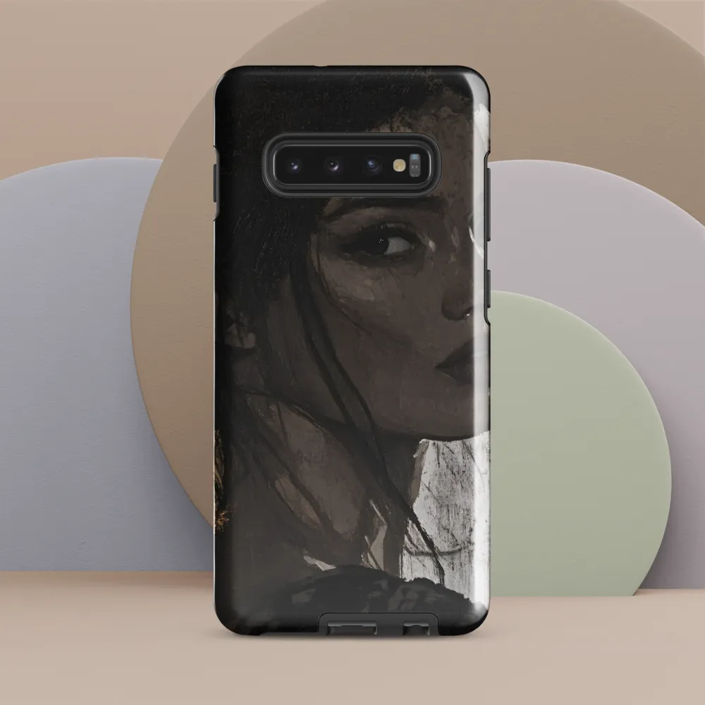 Mysterious Gaze | Phone Case |  S10 Plus | Tough Case | Glossy